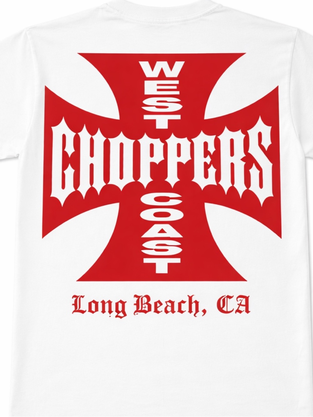 West Coast Choppers Graphic Tee - White/Red New Vintage Size M